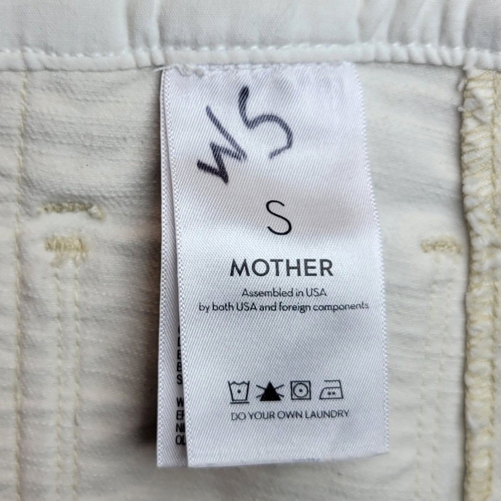 Mother The Patch Pocket Overalls Ankle S Cream Oatmeal Coastal Cottagecore Boho - Picture 6 of 13